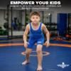 Exxact Sports Plain Youth Wrestling Singlet For Boys, Premium Powerlifting Singlet, Kids Wrestling Singlets For Training - (Royal, YXS) view 2