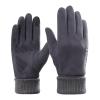 FUFU Gloves Running Gloves Touch Screen Waterproof Anti-Slip Gloves (Color : Gray) view 1