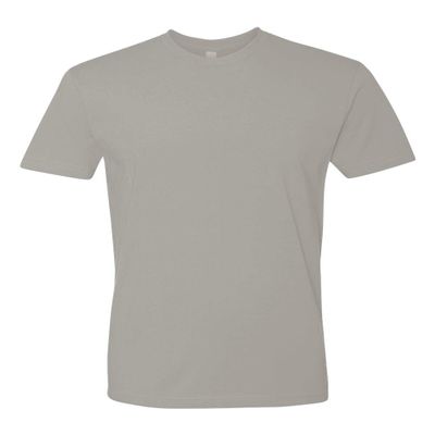 Next Level Cotton Short Sleeve Crew, 3XL, Light Grey