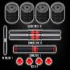 2021 High Performance Parts Adjustable Weight Dumbbell Barbell Kit with Ab Roller 88LB / 110LB Home Workout Equipment (110) black view 3
