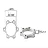 Bicycle Bike Freewheel Threaded Hubs Disk Disc Brake Rotor 6 Bolt Flange Adapter 44MM 2 pcs/pack view 3
