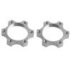 Bicycle Bike Freewheel Threaded Hubs Disk Disc Brake Rotor 6 Bolt Flange Adapter 44MM 2 pcs/pack view 4