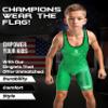 Exxact Sports Patriot Youth Wrestling Singlet For Boys, Premium Powerlifting Singlet, Kids Wrestling Singlets For Training (YL, Green) view 3