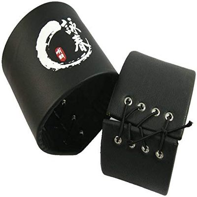 Fitness New Training EquipmentWing Chun Wooden Dummy Jacket Head Pads 2pcs/Set Wing Chun kung fu Wooden Dummy Head Pads Protect-Black