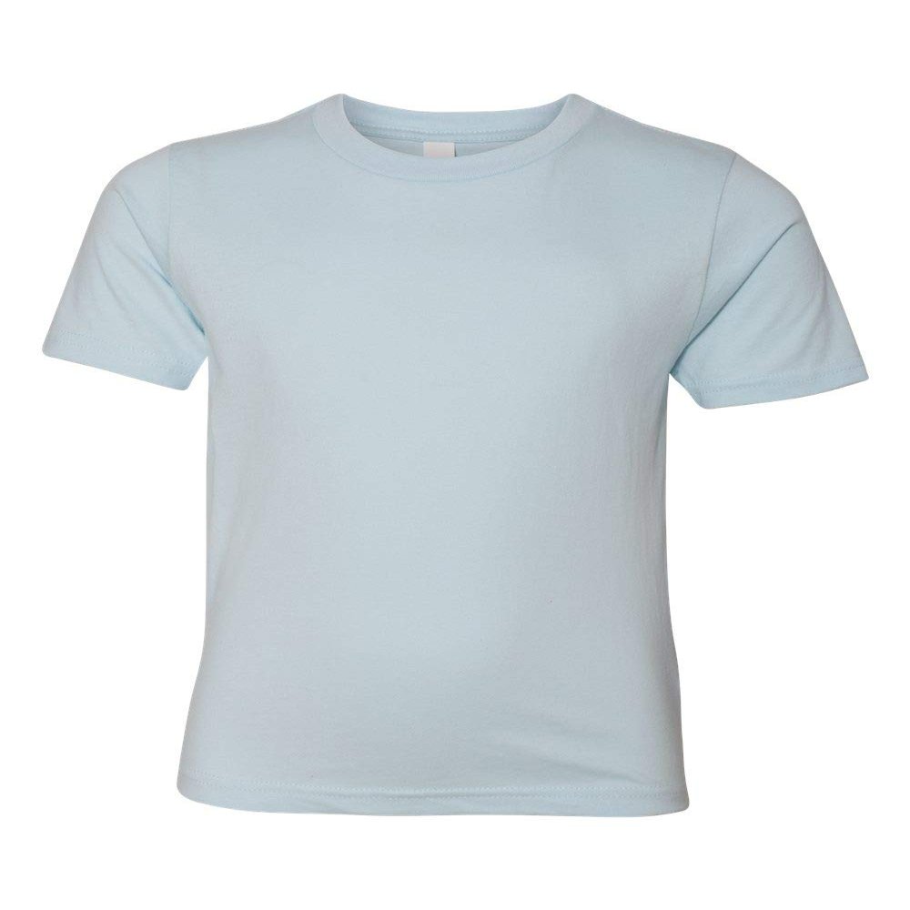 Next Level Youth Cotton Crew, XS, Light Blue