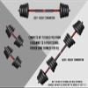 2021 High Performance Parts Adjustable Weight Dumbbell Barbell Kit with Ab Roller 88LB / 110LB Home Workout Equipment (88) black view 4