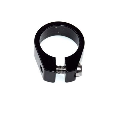 BARMI 25.4mm/28.6mm/31.8mm Bicycle Aluminum Alloy Single Nail Seat Tube Seatpost Clamp,Perfect Bike Accessories Black 25.4mm
