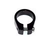 BARMI 25.4mm/28.6mm/31.8mm Bicycle Aluminum Alloy Single Nail Seat Tube Seatpost Clamp,Perfect Bike Accessories Black 25.4mm view 1