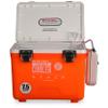 Engel 7.5qt Live Bait Cooler Box with 2nd Gen 2-Speed Aerator Pump - Portable Fishing Station & Minnow Bucket for Shrimp & Other Live Fish with Aerator - ENGLBC7-N-OHV in Orange High-Visibility view 4