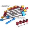 BARMI 1 Pair Compatible with MTB Bike Hub Quick Release Anti-Theft Skewers Front Rear Lightweight Rods,Perfect Bike Accessories Blue view 4