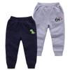 Azalquat Toddlers Boys Cotton Pull-On Sweat Pants, Cartoon Print Jog Sweatpants 2-Pack (Grey Car & Dark Blue, 8 Years) view 1