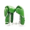 Woldorf USA Boxing Glove Grappling, Kickboxing, Training Lace up Fighting Boxing Punching Bag Green Cowhide Leather Boxing Glove Without Logo (16oz) view 2
