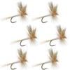 The Fly Fishing Place Light Cahill Classic Trout Dry Fly Fishing Flies - Set of 6 Flies Size 12 view 1