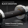 Diliboz Olympic Dumbbell Handle  2 Inch Loadable Dumbbell Bar Heavy Duty Handle for Gym Workouts, Exercise, Training, Bodybuilding, Cross Training and Weightlifting [Chrome Black] Package of 2 view 3