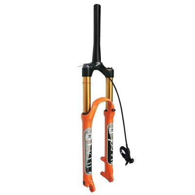 LvTu Mountain Forks 26/27.5/29 Inch Suspension Travel 140mm, Magnesium Alloy Air Pressure Fork Shock Absorber 9mm QR (Color : Tapered Remote Lockout, Size : 26 inch)