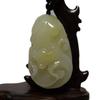 2.2" China Certified Nature Yellow Dragon Jade Longevity Monkey Hand Carved Necklace Pendants 2348 view 1