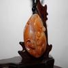 2" China Certified Nature Yellow Dragon Jade Auspicious Tiger and Lotus Hand Carved Necklace Pendants 2346 view 2