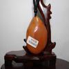 2" China Certified Nature Yellow Dragon Jade Auspicious Tiger and Lotus Hand Carved Necklace Pendants 2346 view 4