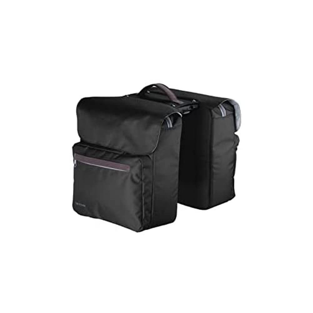 Racktime Unisex - Adult Ture 2.0 Double Bag, Black, 2 x 12L