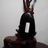 2.2" China Certified Nature Black Obsidian Jade Blessing Kwan-yin Hand Made Necklace Pendant 8973 view 4