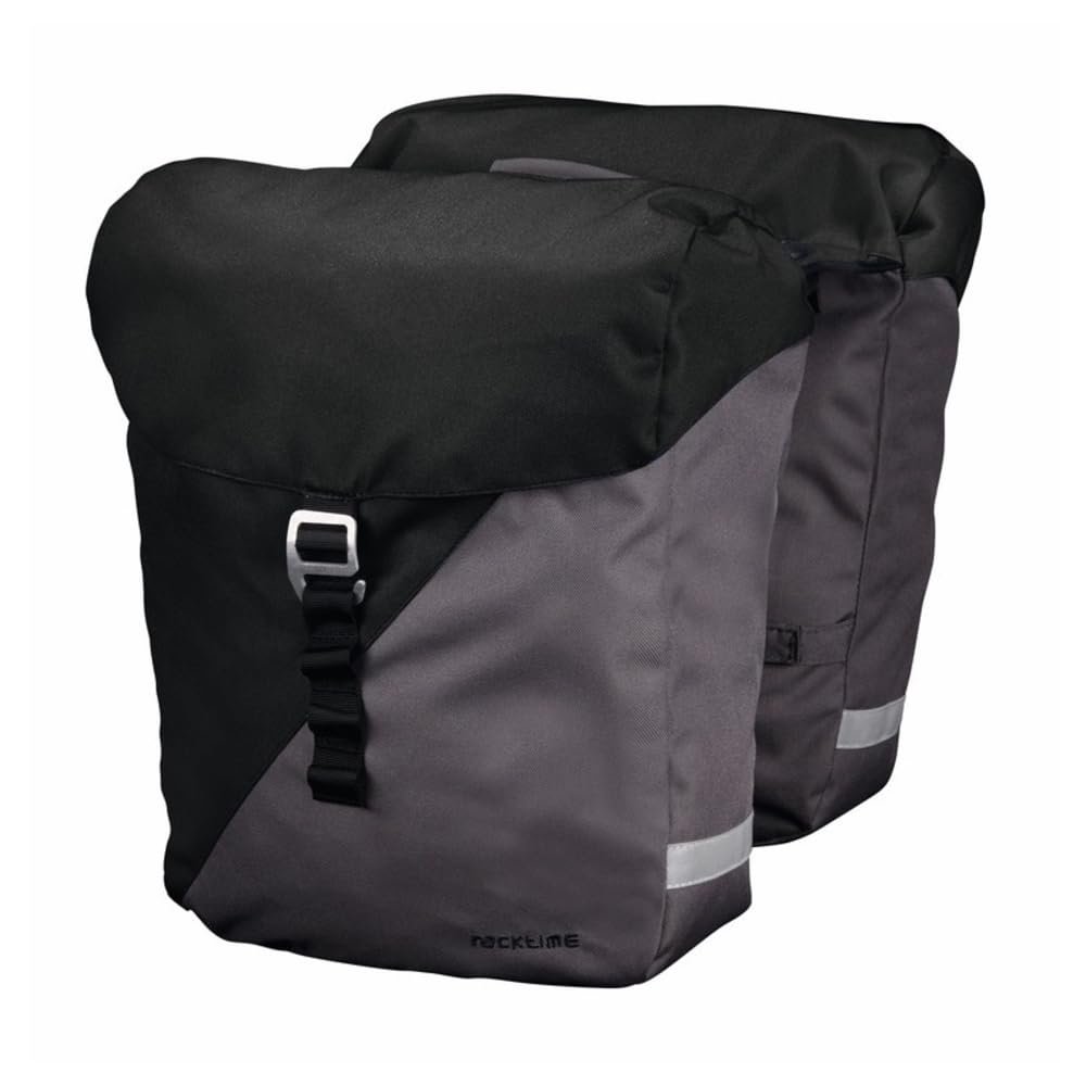 Racktime Vida 2.0 Bag Black/Grey 12.6x14.2x5.5` (x2) SnapIt 2.0