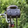 London Craftwork Classic Saddle/Handlebar Round Bag Genuine Leather BLACK/RED For Bike Tools ROL-BL-RED view 3