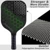 JoncAye Pickle-Ball Racket Set of 2 - Carbon Fiber Paddles for Beginners Intermediate - USAPA Approved Pickleball Gear with 4 Balls, Portable Bag, Overgrip, Comfy Grip for Adults Kids view 3