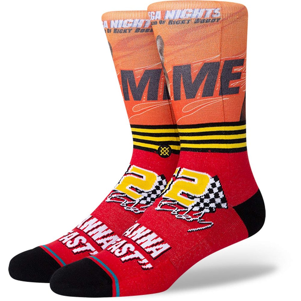 Stance I Wanna Go Fast Red MD (US Men's Shoe 6-8.5, Women's Shoe 8-10.5)