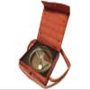 Vintage Nautical Maritime Kelvin and Hughes London 1917 Aluminum Brunton Compass with Leather Box/Case/Body ( Natural Sines, Brown Antique ) view 1
