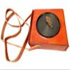 Vintage Nautical Maritime Kelvin and Hughes London 1917 Aluminum Brunton Compass with Leather Box/Case/Body ( Natural Sines, Brown Antique ) view 3