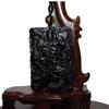 2.2" China Certified Nature Black Obsidian Jade Guangong Amulet Hand Made Necklace Pendant 8968 view 1