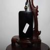 2.2" China Certified Nature Black Obsidian Jade Guangong Amulet Hand Made Necklace Pendant 8968 view 4