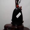 2.4" China Certified Nature Black Obsidian Jade Thousand-Hand Bodhisattva Hand Made Necklace Pendant 8965 view 4