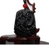 2" China Certified Nature Black Obsidian Jade Fortune Kylin Hand Made Necklace Pendant 8964 view 1
