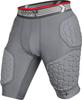 Exxact Sports Elite 5-Pad Adult Football Girdle for Men with Cup Pocket, Padded Compression Shorts with Integrated Hip, Thigh, Tailbone Pads, Men's Girdle Football (AS, Gray) view 1