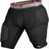 Exxact Sports Elite 5-Pad Adult Football Girdle for Men with Cup Pocket, Padded Compression Shorts with Integrated Hip, Thigh, Tailbone Pads, Men's Girdle Football (AXL, Black) view 1