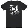 1954 Corvette Front Side View Silhouette with Model Year T Shirt XL Black view 1