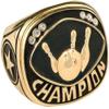 Express Medals Champion Bowling Trophy Ring in Sizes 6 to 15 with Award Display Stand Case and Neck Display Ball Style Chain 9 view 1