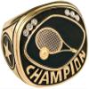 Express Medals Champion Tennis Trophy Ring in Sizes 6 to 15 with Award Display Stand Case and Neck Display Ball Style Chain 15 view 1