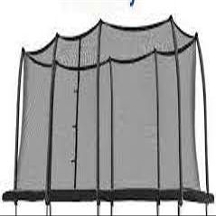 SuperTrampoline Trampoline Replacement 8ft x 14ft Netting for 8 Curve Poles, no Poles Included