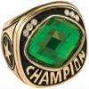 Express Medals Champion Green MVP All Star Trophy Ring in Sizes 6 to 15 with Award Display Stand Case and Neck Display Ball Style Chain 7 view 1