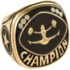 Express Medals Champion Cheerleading Trophy Ring in Sizes 6 to 15 with Award Display Stand Case and Neck Display Ball Style Chain 7 view 1