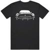 1954 Corvette Front Grill View Silhouette Car Enthusiast T Shirt L Black view 1