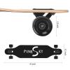 PINESKY 41 Inch Longboard Skateboard 9 Ply Natural Maple Complete Skateboard Cruiser for Cruising, Carving, Free-Style and Downhill with T-Tool Tiger view 3