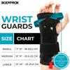 Bodyprox Wrist Guards (1 Pair) for Snowboarding, Skateboarding and Inline Skating, Sports Protection Wrist Guard (Large) view 4