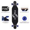 PINESKY 41 Inch Longboard Skateboard 9 Ply Natural Maple Complete Skateboard Cruiser for Cruising, Carving, Free-Style and Downhill with T-Tool Blue Sky view 2