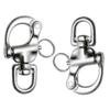 SUNOOM 316 Stainless Steel Quick Release Snap Shackle,Swivel Shackle Snap Hook,Marine Boat Shackles for Rigging, Pack of 2 view 1