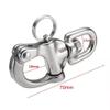 SUNOOM 316 Stainless Steel Quick Release Snap Shackle,Swivel Shackle Snap Hook,Marine Boat Shackles for Rigging, Pack of 2 view 2