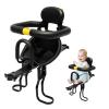 Kids Bike Seat, Aluminum Alloy Child Bike Seat for Adult Bike, Retractable Front Mounted Safe Seat with Foot Pedal Suitable for Hybrid Cruiser Bicycles and City Bicycles, 220lbs Load-Bearing Capacity view 1