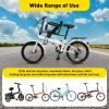 Kids Bike Seat, Aluminum Alloy Child Bike Seat for Adult Bike, Retractable Front Mounted Safe Seat with Foot Pedal Suitable for Hybrid Cruiser Bicycles and City Bicycles, 220lbs Load-Bearing Capacity view 4